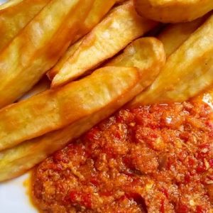 Sweet Potatoes + Fried Eggs and sauce