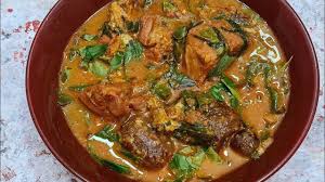 Nigerian OHA Soup with goat meat